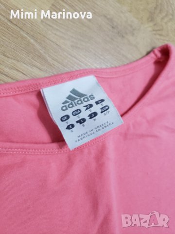 Тениска блуза розова  Adidas, снимка 5 - Тениски - 34443174