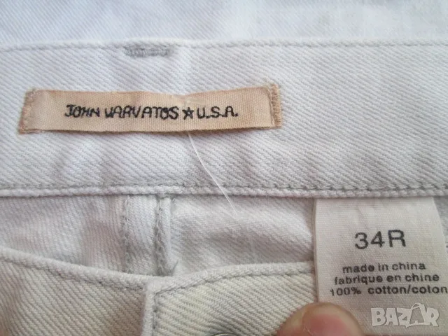 JOHN VARVATOS бели дънки размер 34R., снимка 2 - Дънки - 50411407