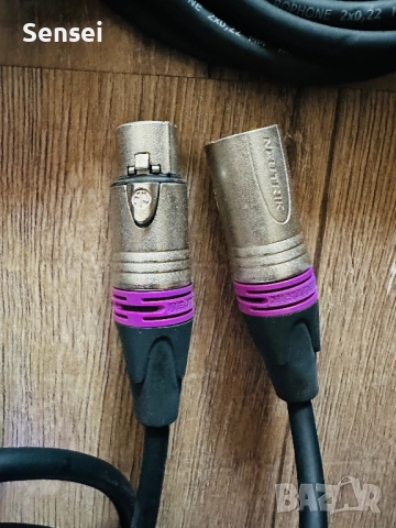 Комплект XLR кабели Neutrik – професионални, различни дължини, снимка 3 - Аудиосистеми - 52921652