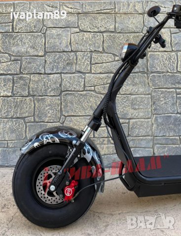 Електрически скутер ’Harley’1500W 60V+LED Дисплей+Преден LED фар+Bluetooth+Аларма+Мигачи и габарити, снимка 3 - Мотоциклети и мототехника - 36713064