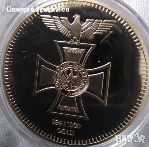 железен орел германия плакет 1872, снимка 2 - Нумизматика и бонистика - 56209219
