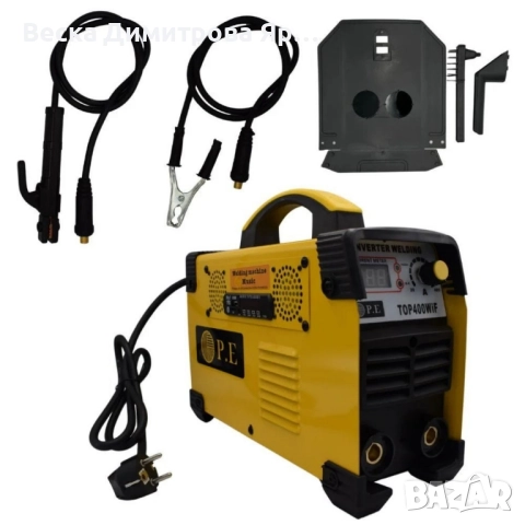 Инверторен електрожен P.E TOP400WiF (MMA-400) – 400A, с радио, Bluetooth и USB, снимка 7 - Друга електроника - 51930281