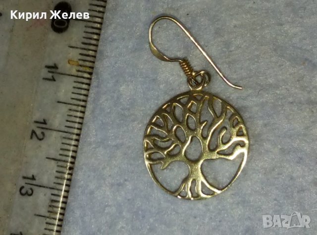 ПРЕКРАСНА АЖУРНА СРЕБЪРНА ОБЕЦА ДЪРВОТО на ЖИВОТА СРЕБРО 925 ПРОБА на ПАНДОРА 40152, снимка 6 - Обеци - 42486233