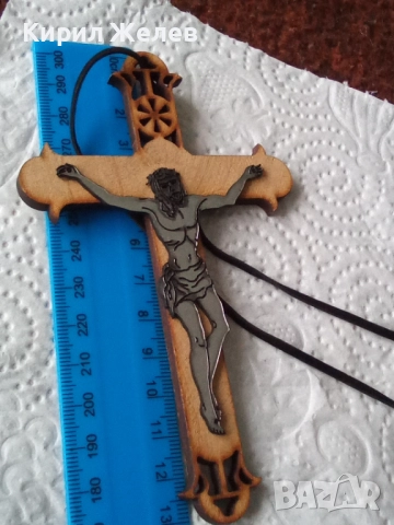 Дървен кръст 52329, снимка 5 - Антикварни и старинни предмети - 52581832