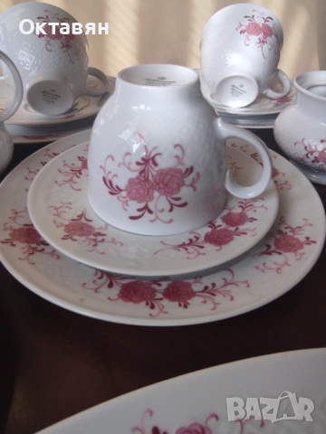 Порцеланов сервиз за чай,плато, снимка 10 - Сервизи - 53335045