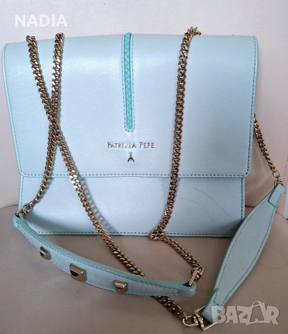 Светло синя чанта на Patrizia pepe, снимка 2 - Чанти - 54246621