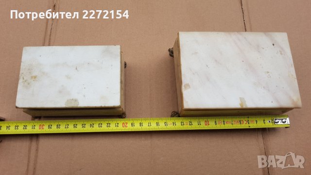 Мраморна кутия за бижута 2 бр, снимка 1 - Антикварни и старинни предмети - 39511835