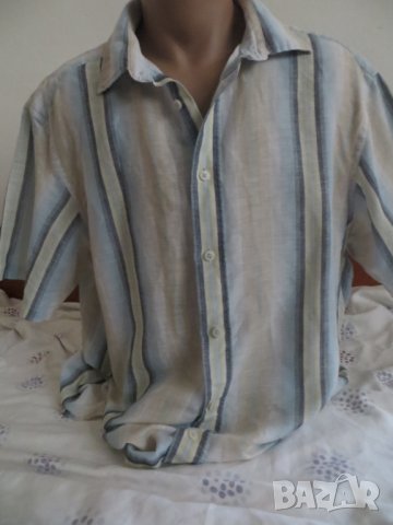 Мъжка риза с къс ръкав от лен M&S Autograph
