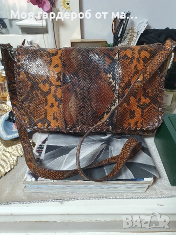 Чанта Zara .естественно кожа 