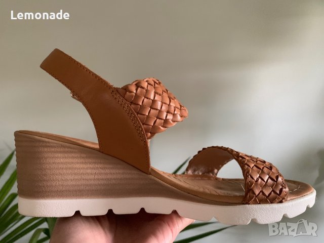 Дамски сандали на платформа Lasocki 38 н., естествена кожа , снимка 3 - Сандали - 40721730