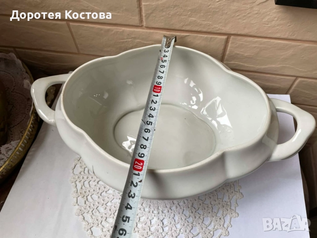 Красив голям и стар български супник на Изида , снимка 9 - Антикварни и старинни предмети - 52694562