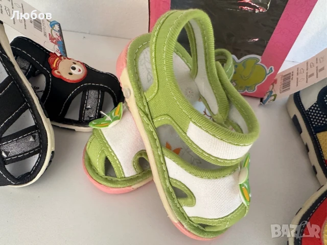 Бебешки сандали със звук, снимка 5 - Бебешки обувки - 50888901