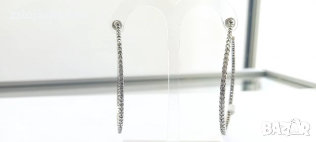 Сребърни обеци-8.18гр/925, снимка 3 - Обеци - 37245278