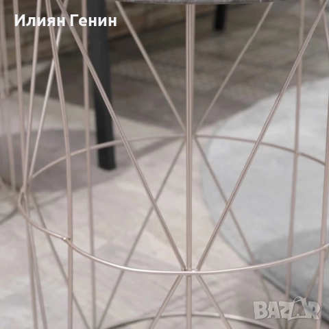 Комплект от две подреждащи се странични масички, снимка 11 - Маси - 52576751