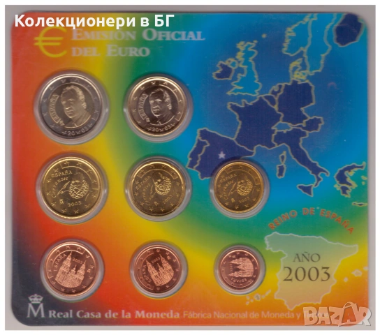 СЕТ ЕВРОМОНЕТИ - ИСПАНИЯ 2003 ГОДИНА