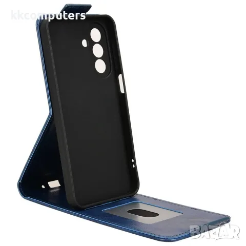 За Samsung Galaxy A27 5G Вертикален Кожен Калъф със Стойка, Магнитно Закопчаване, Слот за Карта и Ск, снимка 5 - Калъфи, кейсове - 55852231
