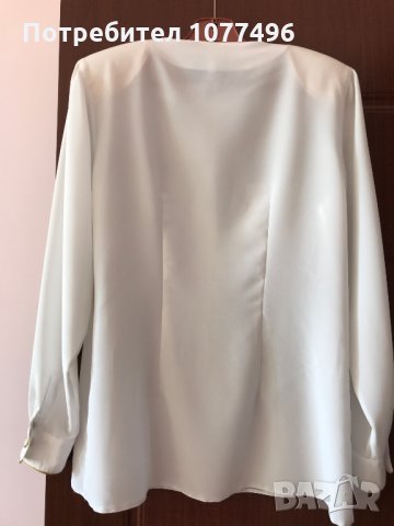 Памучна дамска риза с къс ръкав марка Killah Бяла Блуза с Дълъг ръкав, снимка 6 - Ризи - 25451291