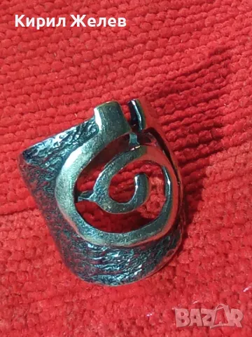 АВТОРСКИ СРЕБЪРЕН ПРЪСТЕН ОКСИДИРАНО ЛАКИРАНО СРЕБРО 925 Част от КОМПЛЕКТ РЪЧНА АРТ РАБОТА 46817, снимка 12 - Пръстени - 46485216
