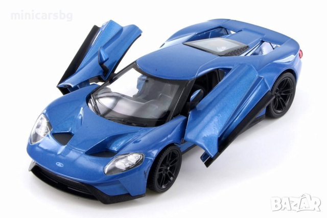 1:24 Метални колички: 2017 Ford GT Welly, снимка 4 - Колекции - 44568222