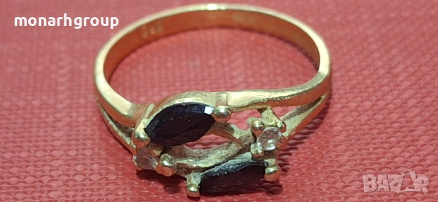 Златен пръстен /липсва камък/, снимка 7 - Пръстени - 51998056