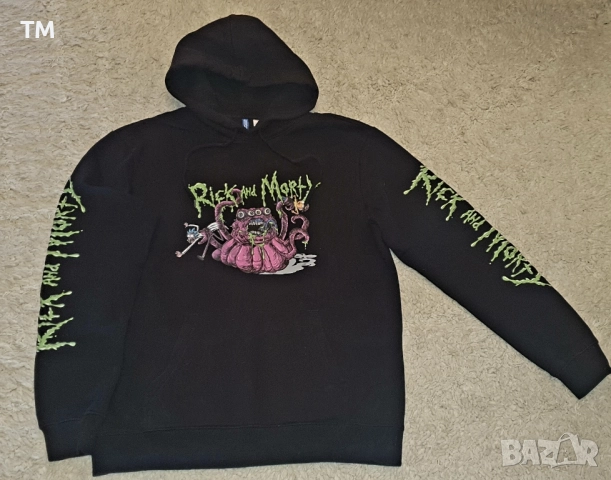 Маркови черни дънки, р-р 40 и поларен суичър "Rick and Morty" р-р М, снимка 3 - Рокли - 52412149