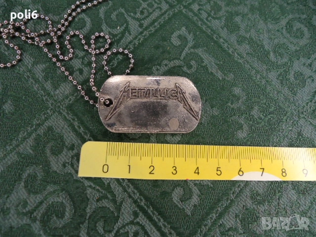 медалион METALLICA ,плочка METALLICA, снимка 2 - Колиета, медальони, синджири - 52593718