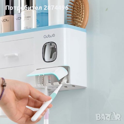 3679 Органайзер за четка и паста за зъби, снимка 7 - Други стоки за дома - 36737619