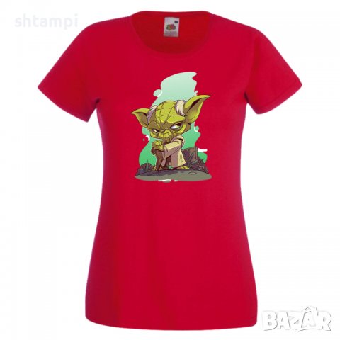 Дамска тениска Star Wars Yoda Игра,Изненада,Подарък,Геймър,, снимка 3 - Тениски - 36790213