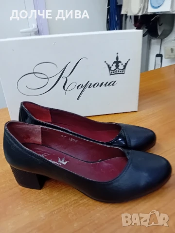 Намаление Дам.обувки м 1808 черни ест.кожа, снимка 2 - Дамски елегантни обувки - 51204578