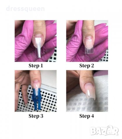 3179 Комплект 6 бр. метални щипки за С-извивка на ноктопластика, снимка 5 - Продукти за маникюр - 34236662