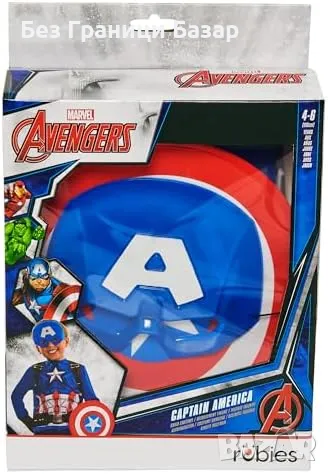 Нов Костюм за деца Капитан Америка Disney Marvel 4-6 години, снимка 4 - Други - 48604293