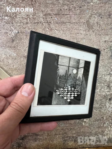 Графика играч на шахматната дъска в сянка , снимка 6 - Картини - 51057208