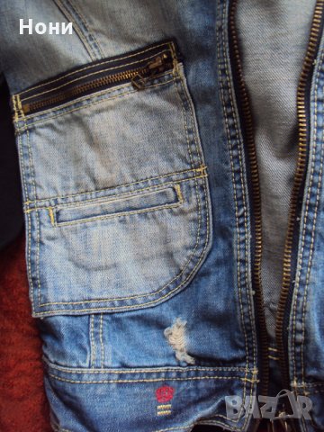 Дамско оригинално дънково яке Lee Cooper, снимка 6 - Якета - 30818593