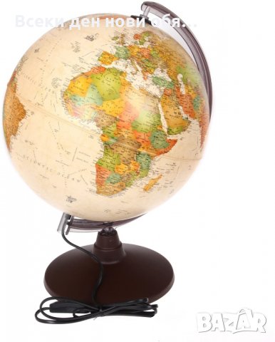 Голям географски глобус - LED Лампа, снимка 5 - Настолни лампи - 31958587