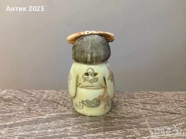 Нецке Япония оригинал Кост., снимка 3 - Колекции - 52687208