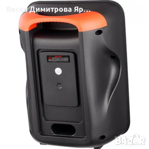 Преносим Bluetooth високоговорител 8" с кабелен микрофон и дистанционно управление KTS-1521, снимка 2 - Друга електроника - 48213528