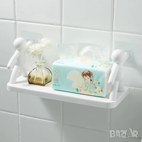 Стенна поставка с хуманоиден дизайн - Иновативно и забавно съхранение за вашата баня или кухня, снимка 4 - Други стоки за дома - 50995522