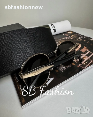 Prada овални,метална рамка с лого, снимка 5 - Слънчеви и диоптрични очила - 54336303