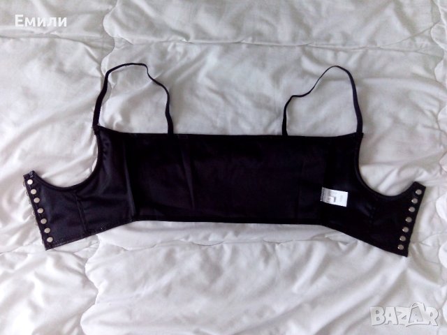 Кожен харнес корсет колан с връзки и презрамки р-р M/L, снимка 9 - Корсети, бюстиета, топове - 42729595