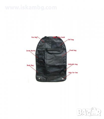 ОРГАНАЙЗЕР ЗА ГЪРБА НА ПРЕДНАТА СЕДАЛКА ЗА АВТОМОБИЛ - код 0766, снимка 7 - Аксесоари и консумативи - 34068464