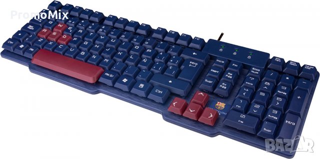 Клавиатура Mars Gaming MKBC FC Barcelona USB испанска геймърска, снимка 2 - Клавиатури и мишки - 37832529