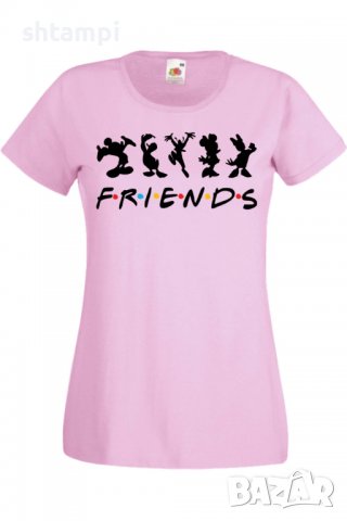 Дамска Тениска Mickey Friends,Изненада,Повод,Подарък,Празник, снимка 3 - Тениски - 37641836