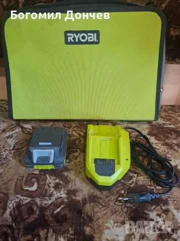 Зарядно устройство RYOBI RC14L60 и батерия RYOBI RB14L15 и чантичка