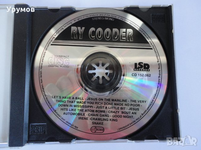 Ry Cooder ‎– Live USA - оригинален диск, снимка 3 - CD дискове - 29794718
