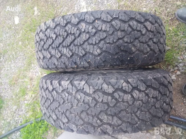 Продавам гуми за джип. Имам налични 6 броя Гумите са ешки по 2 броя/комплект 237/75R15, снимка 12 - Гуми и джанти - 49874245
