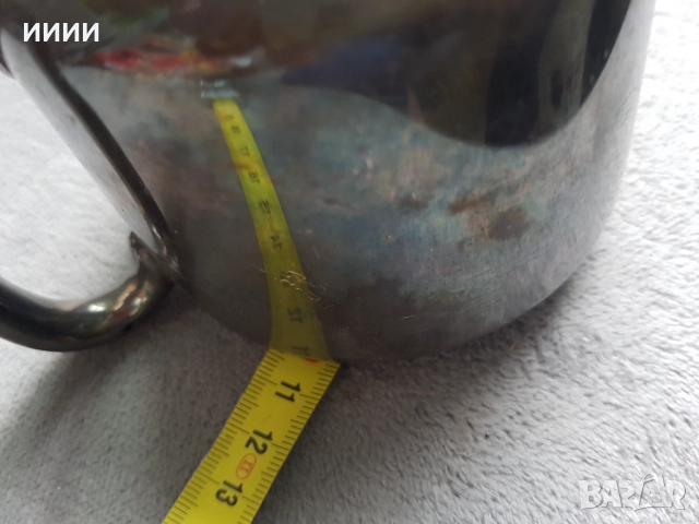 Посребрен чайник 5, снимка 6 - Антикварни и старинни предмети - 52287429