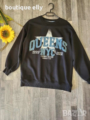 дамска блуза в бяло и черно