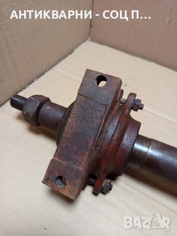 Соц Стар Вал За Циркуляр Машини Техника Тегло 11кг. Номер 582., снимка 6 - Антикварни и старинни предмети - 53168502