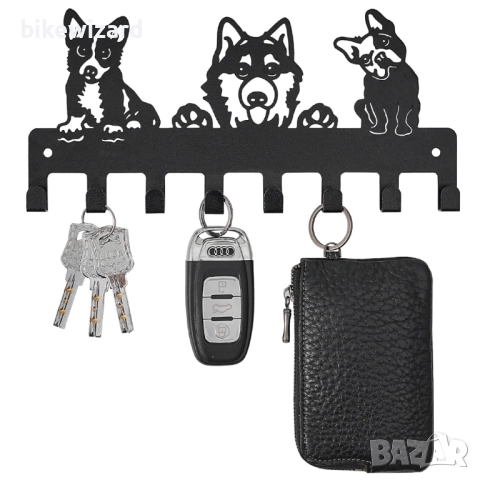 Декоративна кука за ключове с кучета 25x11.5 см НОВИ, снимка 3 - Други стоки за дома - 52251073
