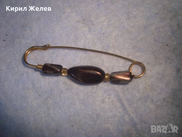 СТАРО УКРАШЕНИЕ - ИГЛА РЕТРО НАКИТ ФИБУЛА БРОШКА БИЖУ 29072, снимка 5 - Антикварни и старинни предмети - 37621483